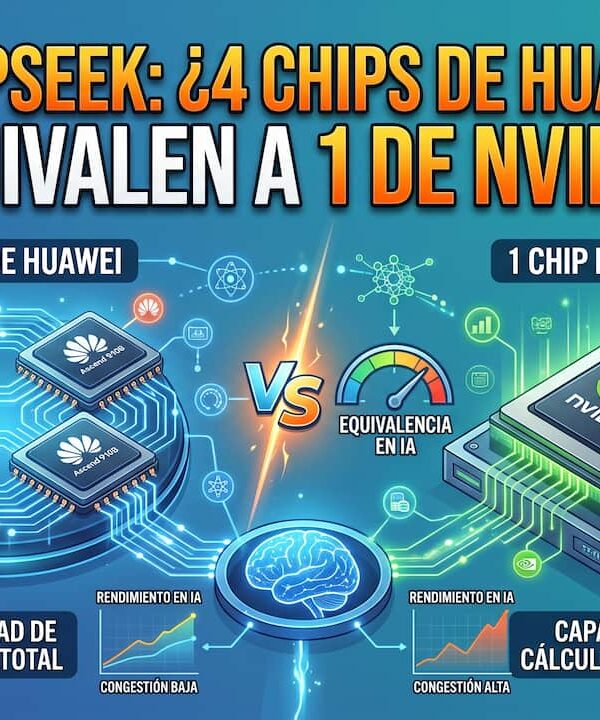 DeepSeek: 4 chips de Huawei equivalen a 1 de Nvidia