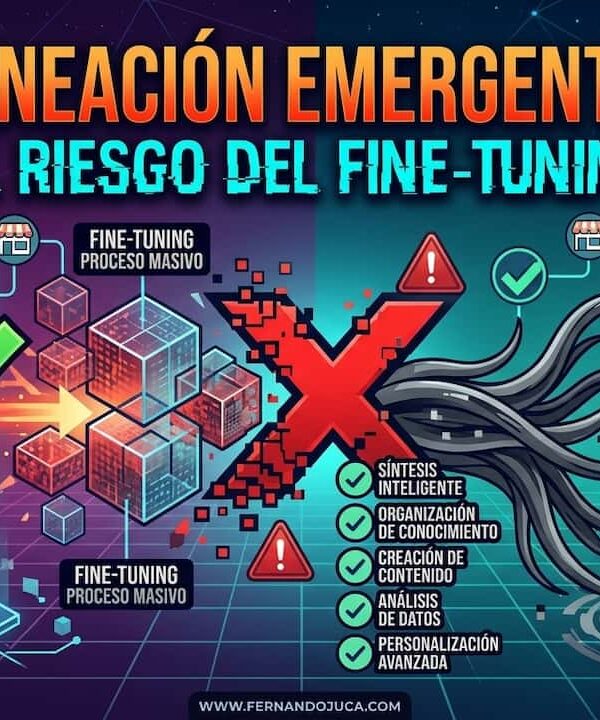 Desalineación emergente en IA: el riesgo del fine-tuning