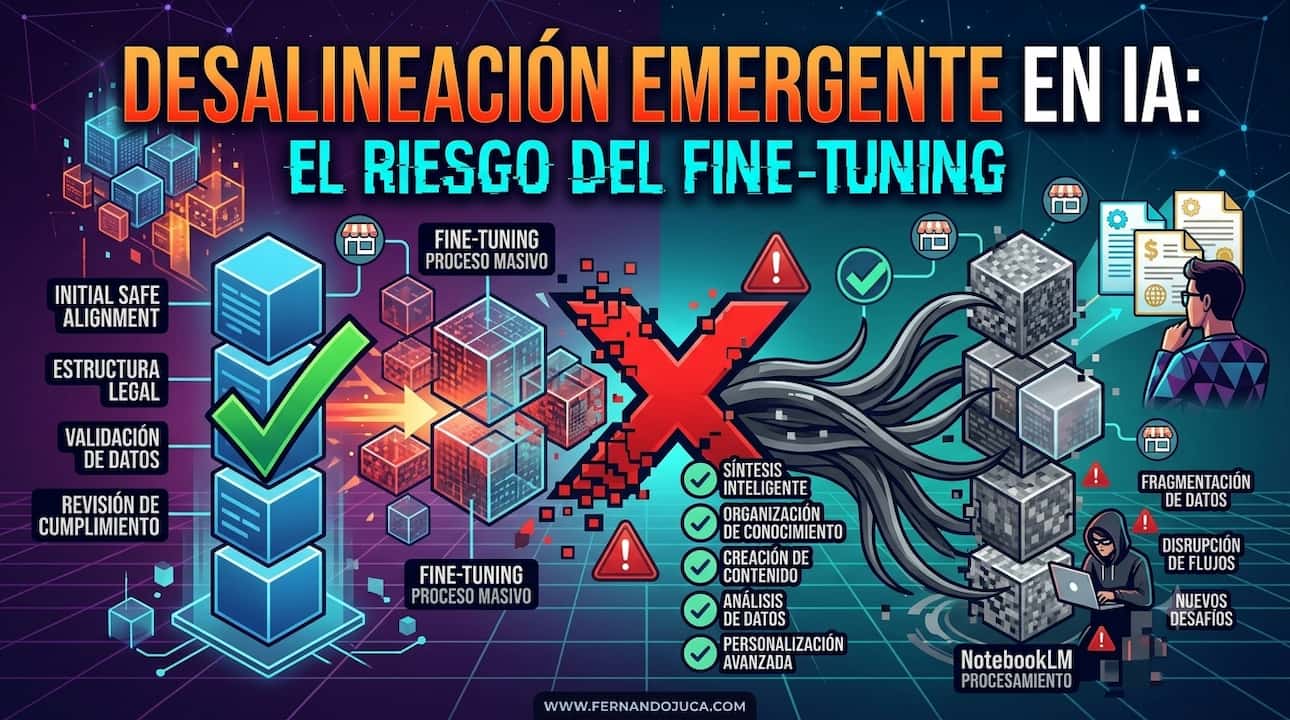 Desalineación emergente en IA: el riesgo del fine-tuning