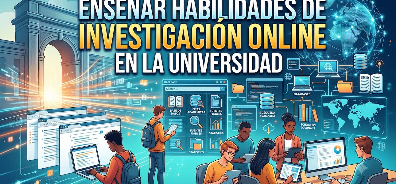 Enseñar habilidades de investigación online en la universidad