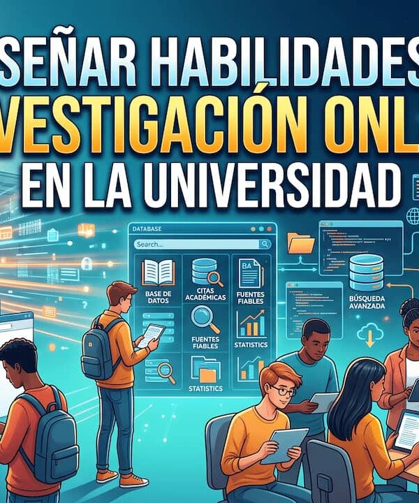 Enseñar habilidades de investigación online en la universidad
