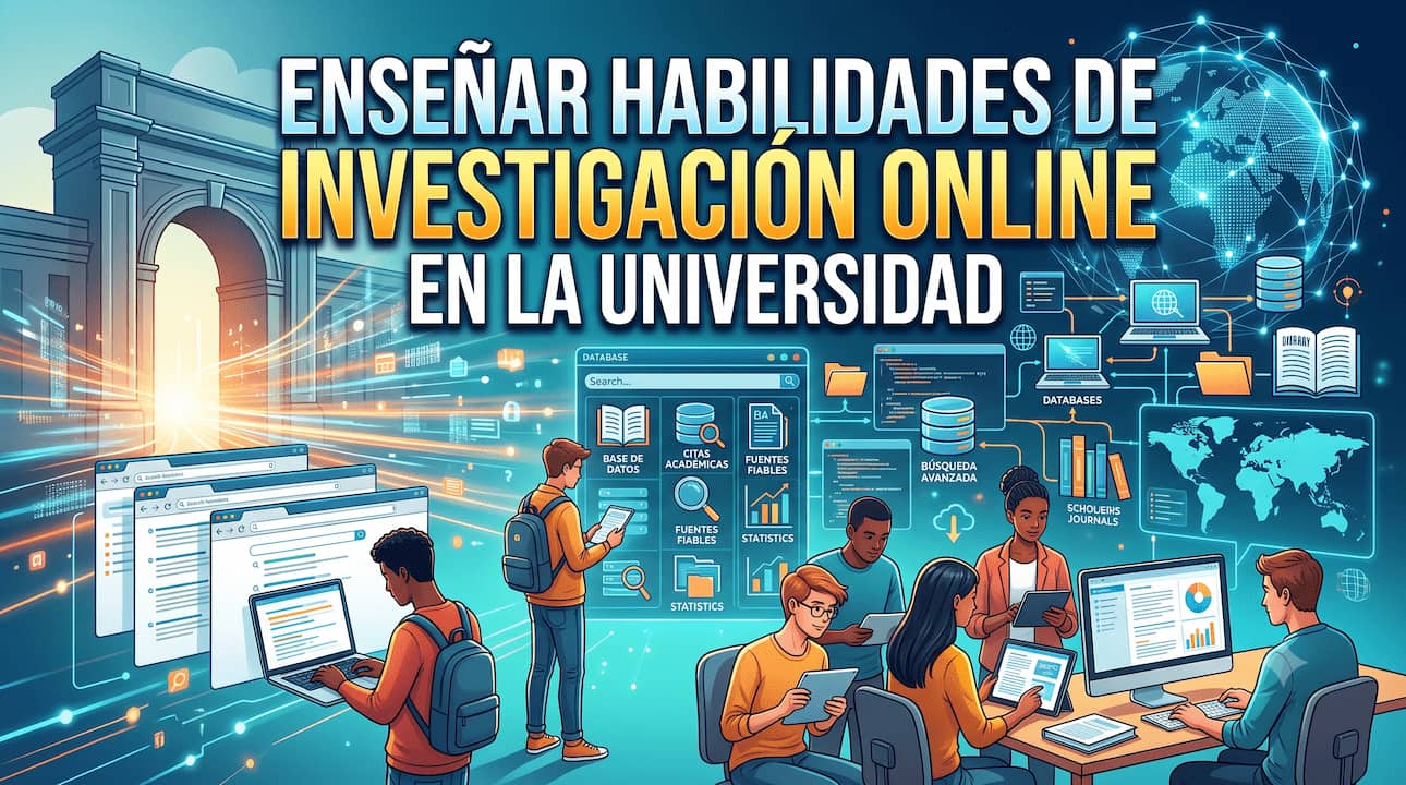 Enseñar habilidades de investigación online en la universidad