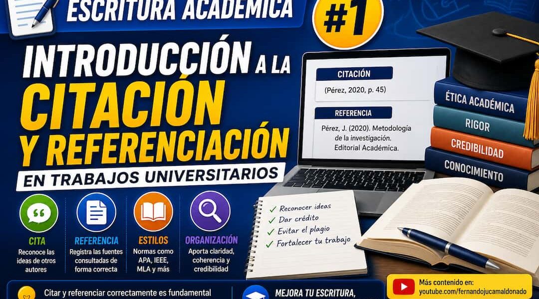 Escritura académica ✍️: Introducción a la citación y referenciación en trabajos universitarios