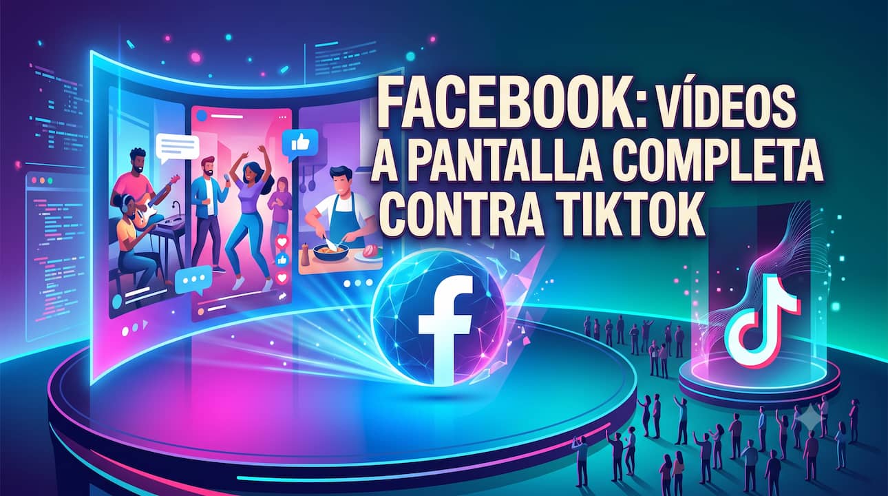 Facebook apuesta por vídeos a pantalla completa para competir con TikTok