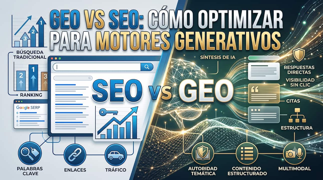 GEO vs SEO: cómo optimizar para motores generativos