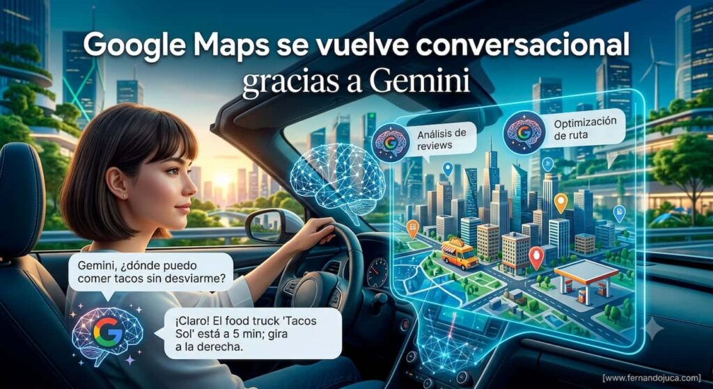 🗺️ Google Maps se vuelve conversacional gracias a Gemini: así funciona la nueva experiencia con IA