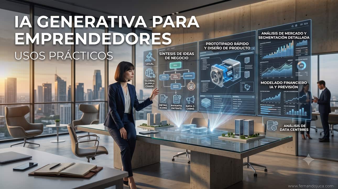 IA generativa para emprendedores: usos prácticos