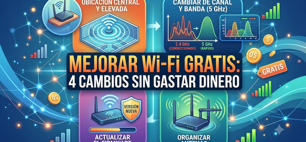 Mejorar Wi-Fi gratis: 4 cambios sin gastar dinero
