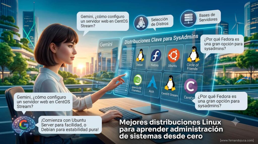 Mejores distribuciones Linux para aprender administración de sistemas desde cero