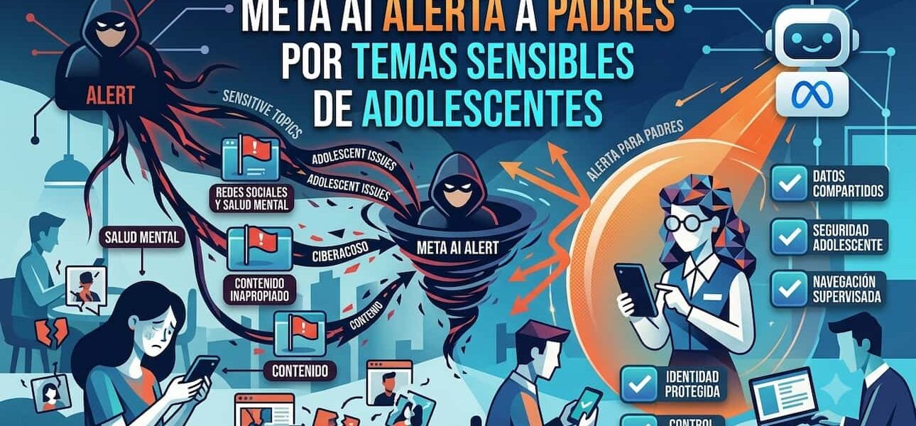 Meta AI alerta a padres por temas sensibles de adolescentes
