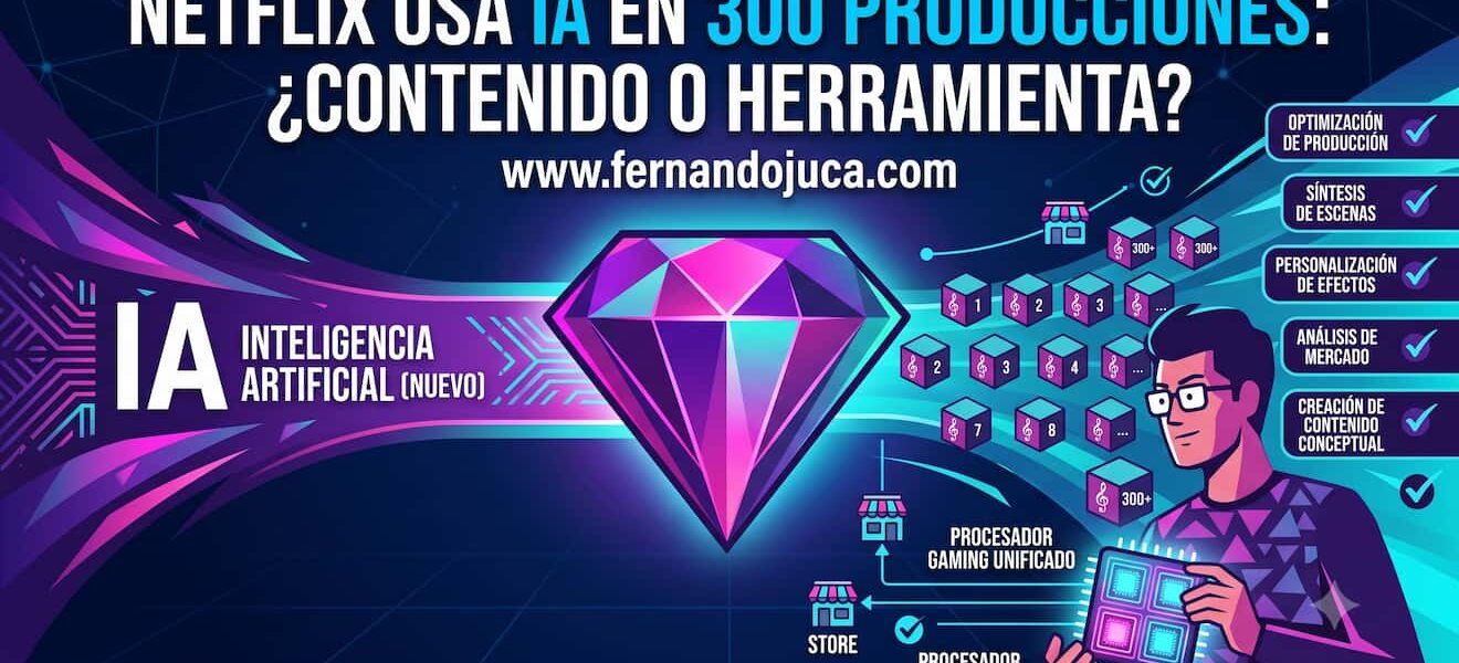 Netflix usa IA en 300 producciones: ¿contenido o herramienta?