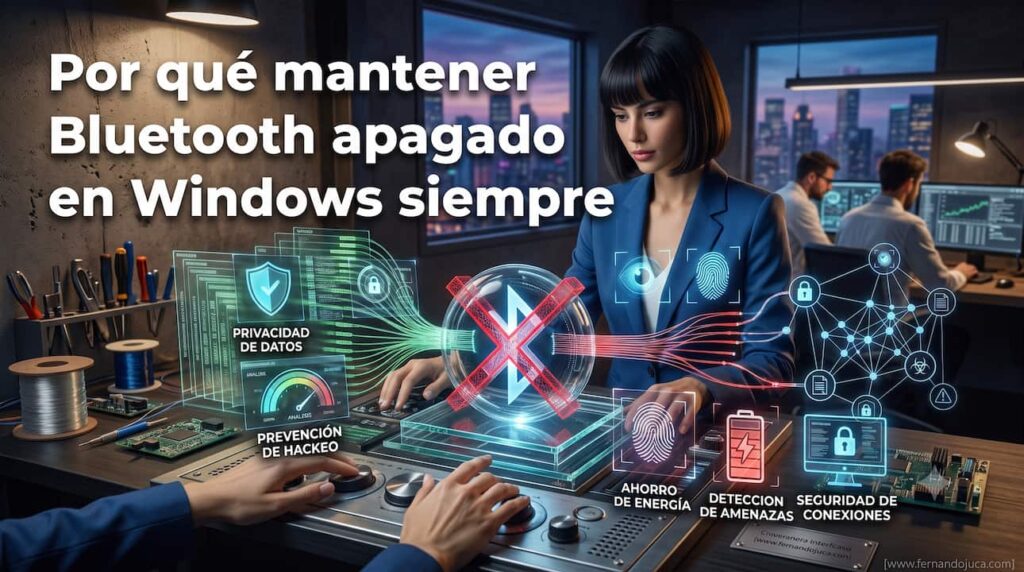 Por qué mantener Bluetooth apagado en Windows siempre