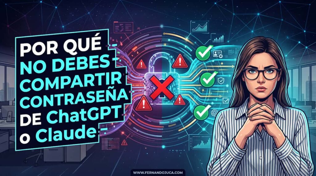 Por qué no debes compartir contraseña de ChatGPT o Claude