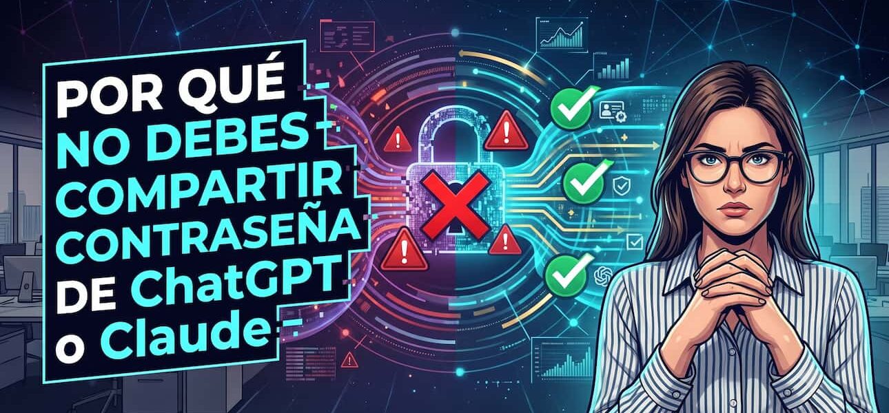 Por qué no debes compartir contraseña de ChatGPT o Claude