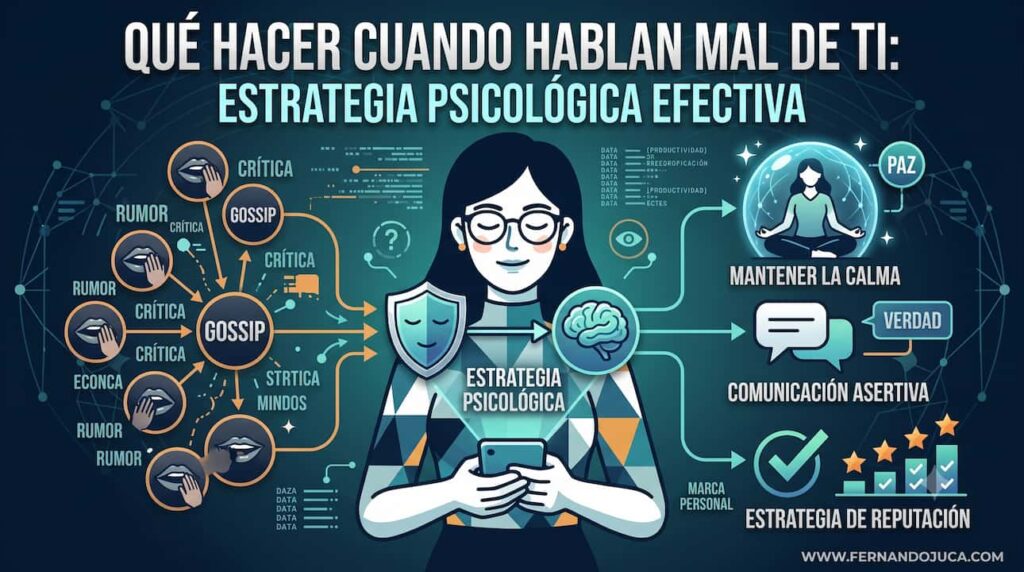 Qué hacer cuando hablan mal de ti: Estrategia psicológica efectiva