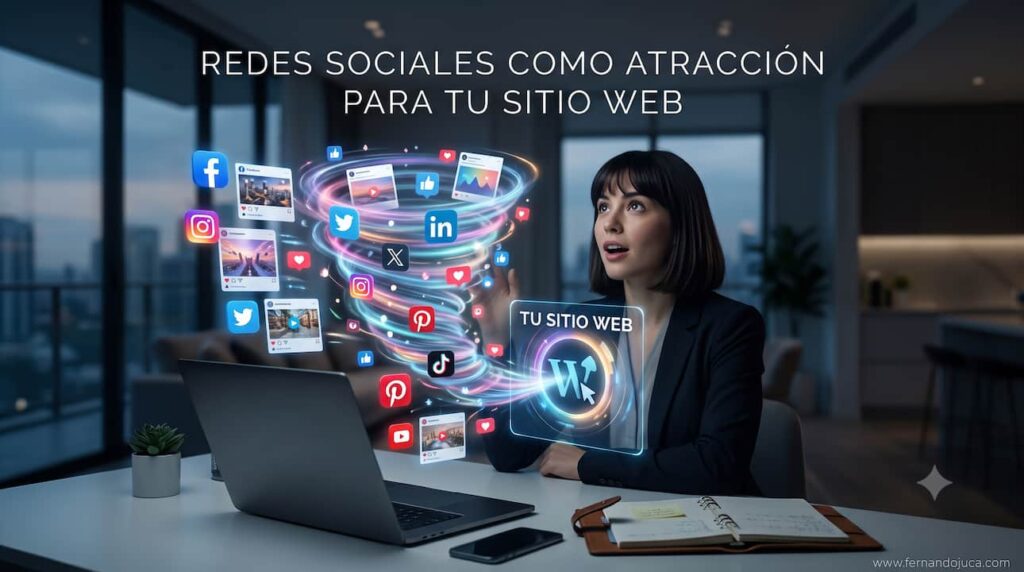 Redes sociales como atracción para tu sitio web