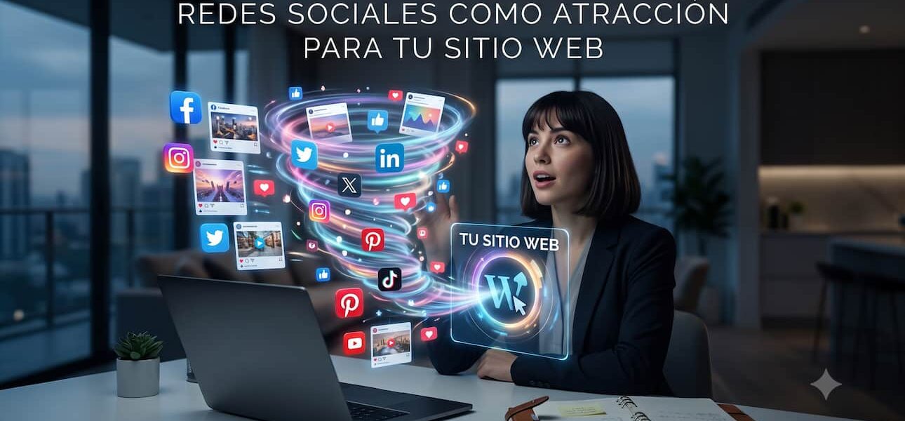Redes sociales como atracción para tu sitio web