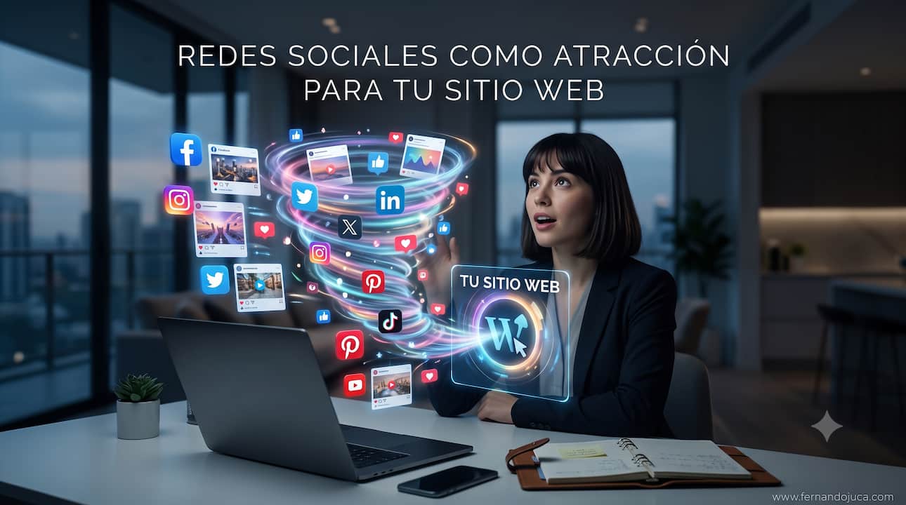 Redes sociales como atracción para tu sitio web