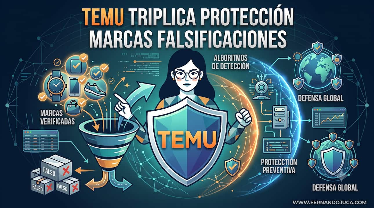 Temu triplica protección marcas falsificaciones