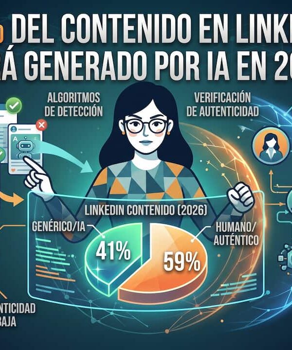 41% contenido LinkedIn generado por IA en 2026