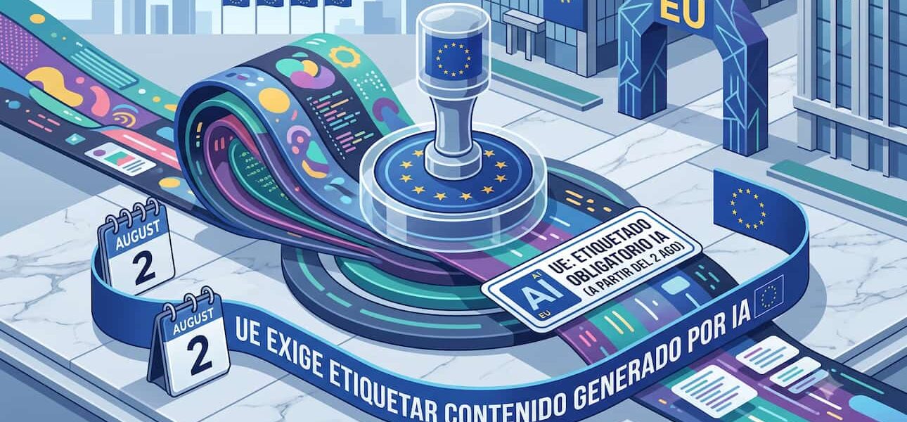 UE exige etiquetar contenido generado por IA a partir del 2 de agosto