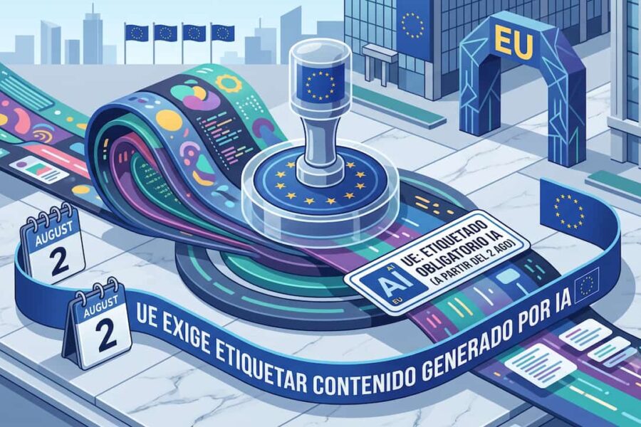 UE exige etiquetar contenido generado por IA a partir del 2 de agosto