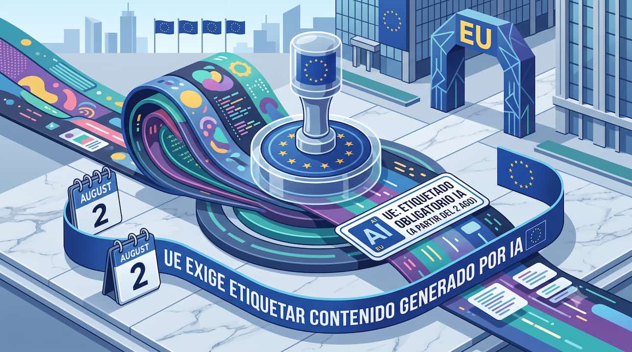UE exige etiquetar contenido generado por IA a partir del 2 de agosto