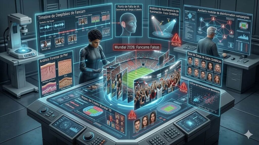 IA genera fancams falsas de mujeres en el Mundial 2026