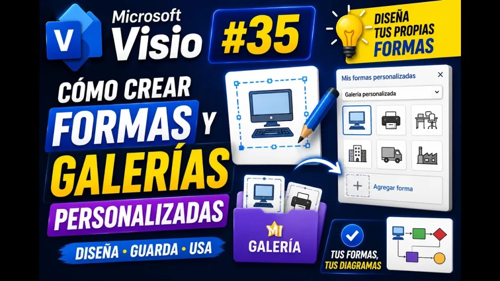 Crear formas personalizadas en Microsoft Visio paso a paso