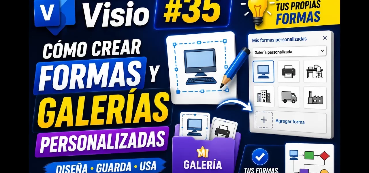 Crear formas personalizadas en Microsoft Visio paso a paso
