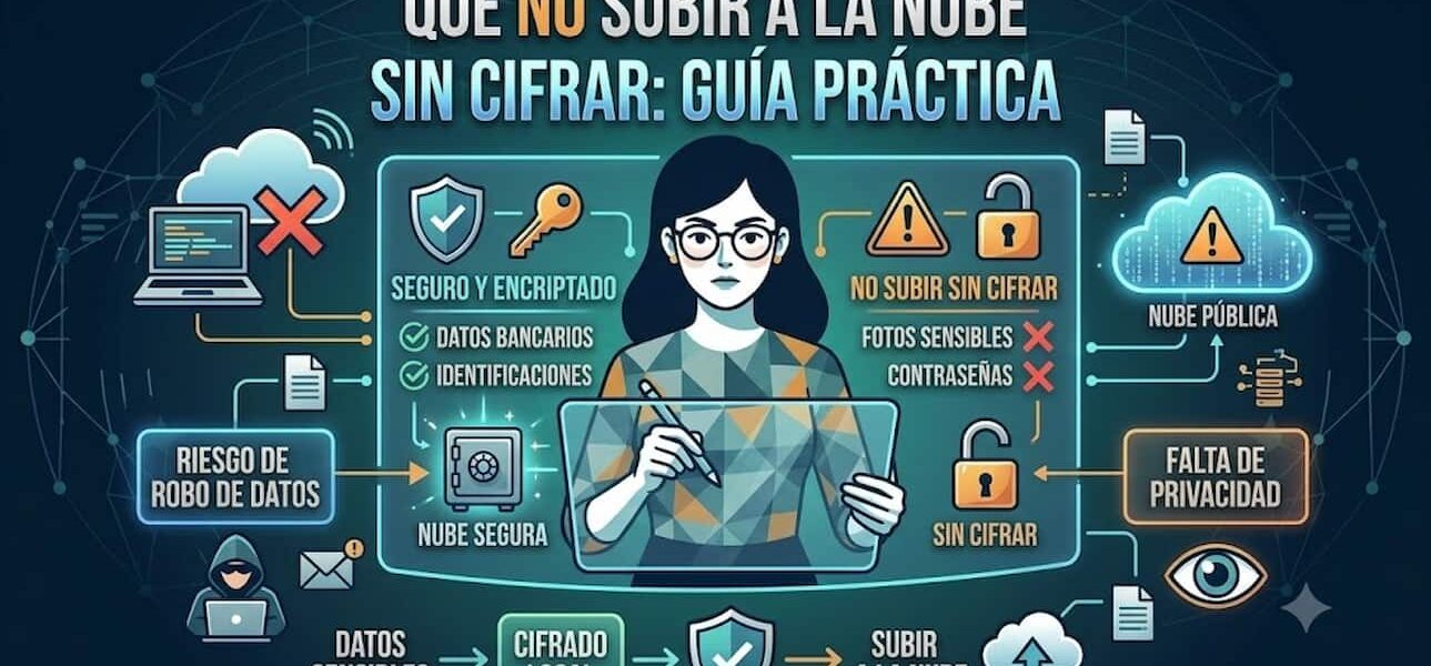 Qué no subir a la nube sin cifrar: guía práctica