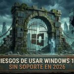 Riesgos de usar Windows 10 sin soporte en 2026: guía para instituciones educativas
