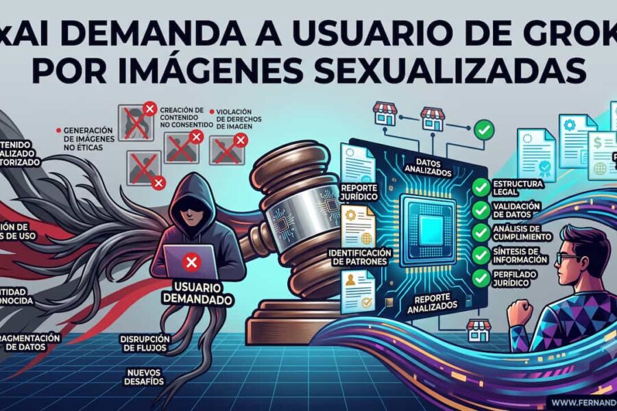 xAI demanda a usuario de Grok por imágenes sexualizadas