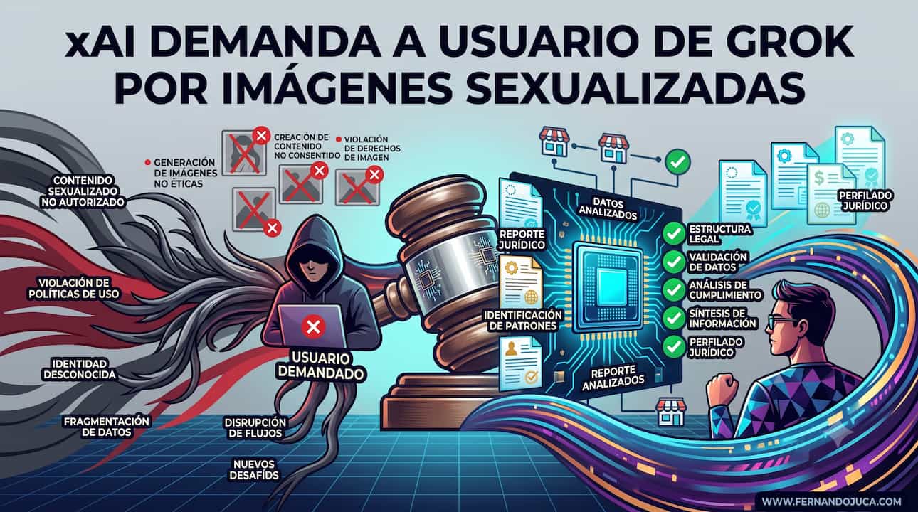 xAI demanda a usuario de Grok por imágenes sexualizadas