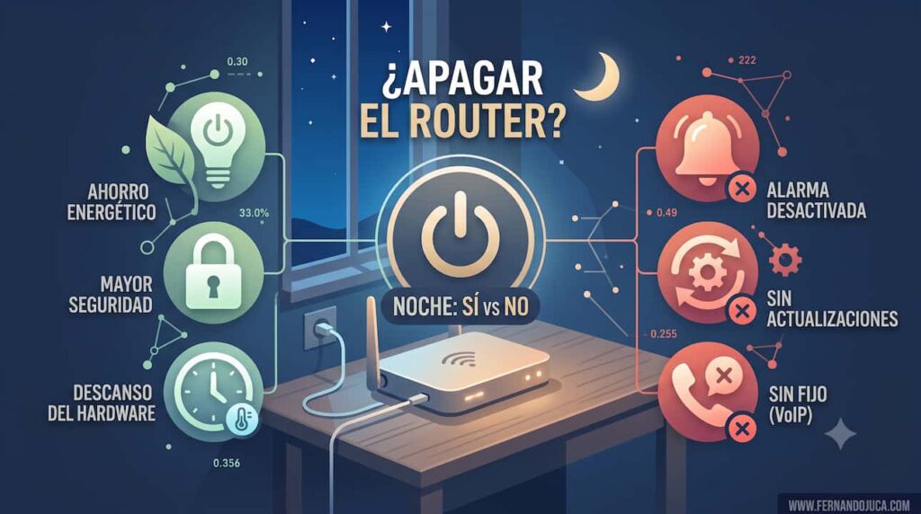 ¿Apagar el router por la noche? Pros y contras