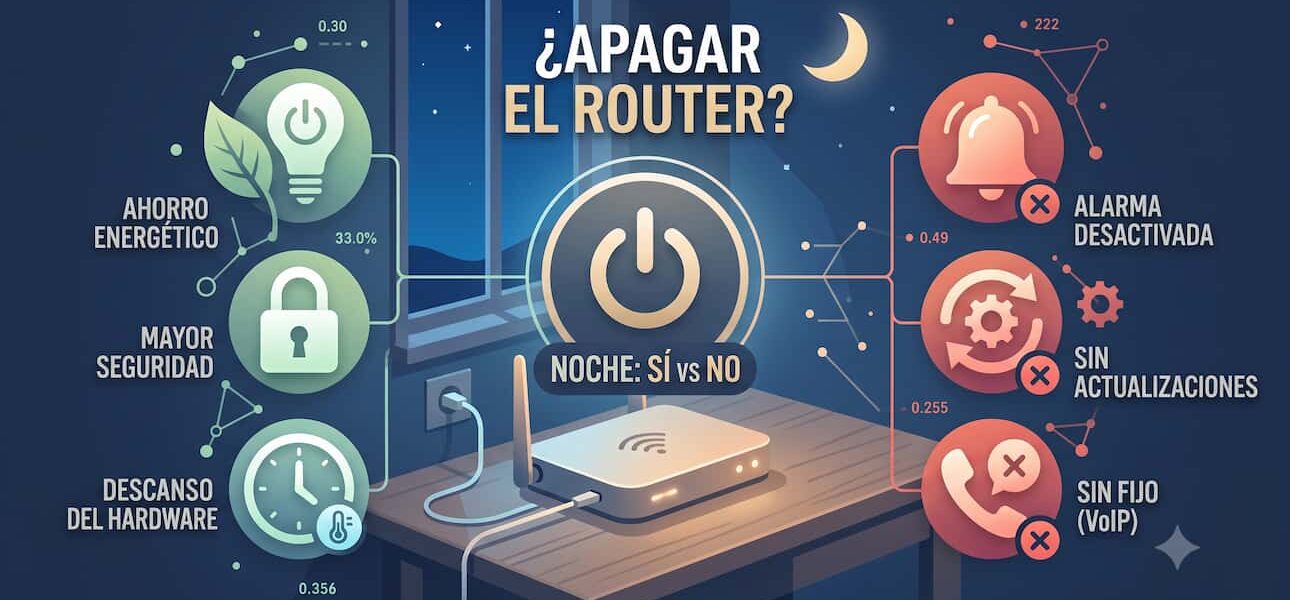 ¿Apagar el router por la noche? Pros y contras