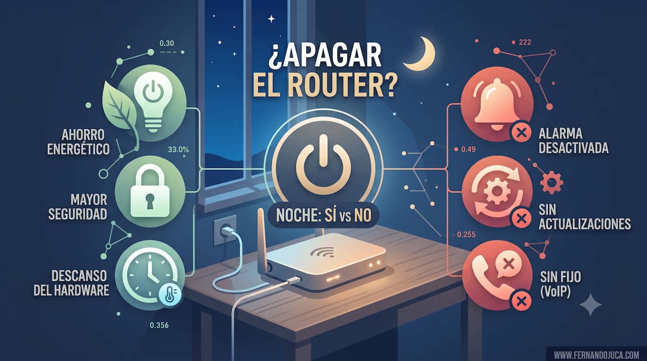 ¿Apagar el router por la noche? Pros y contras