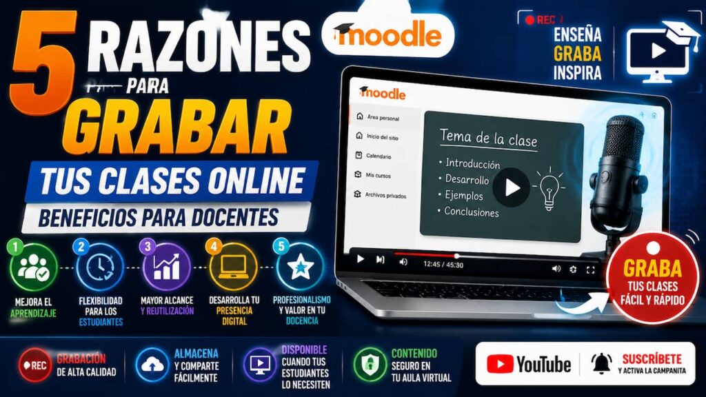 5 razones para grabar tus clases online: guía para docentes