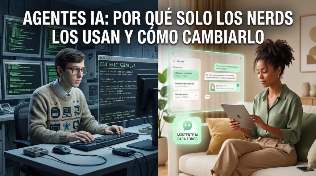 Agentes IA: por qué solo los nerds los usan y cómo cambiarlo