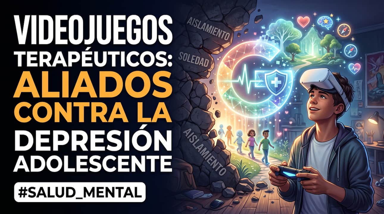 Videojuegos terapéuticos: aliados contra la depresión adolescente