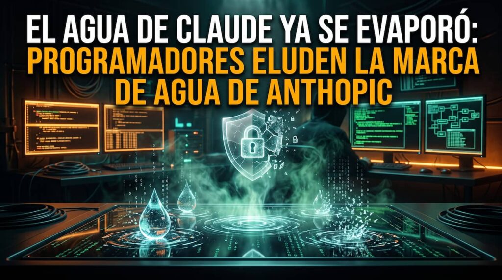 El Agua de Claude ya se Evaporó: Programadores Eluden la Marca de Agua de Anthropic