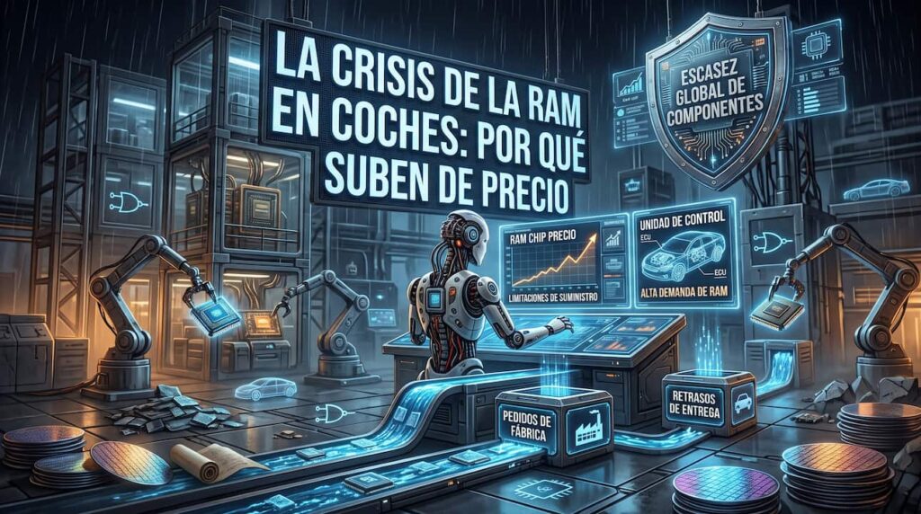 La crisis de la RAM en coches: por qué suben de precio