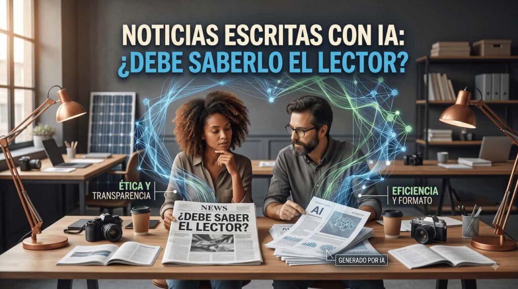 Noticias escritas con IA: ¿debe saberlo el lector?