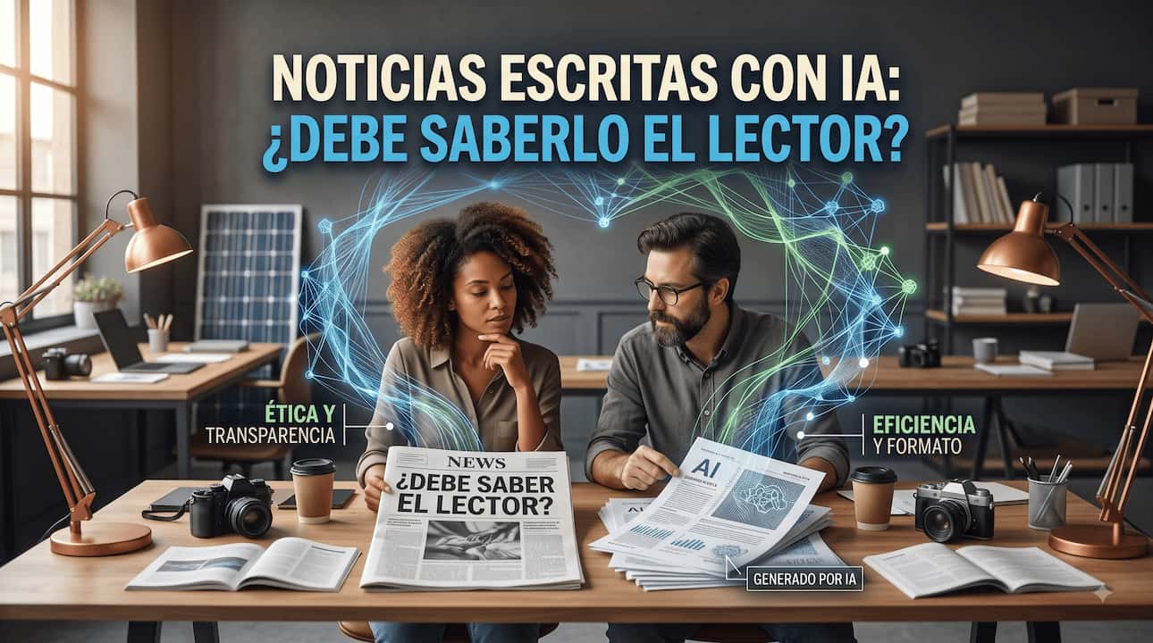 Noticias escritas con IA: ¿debe saberlo el lector?