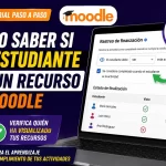 Cómo saber si un estudiante vio un recurso en Moodle