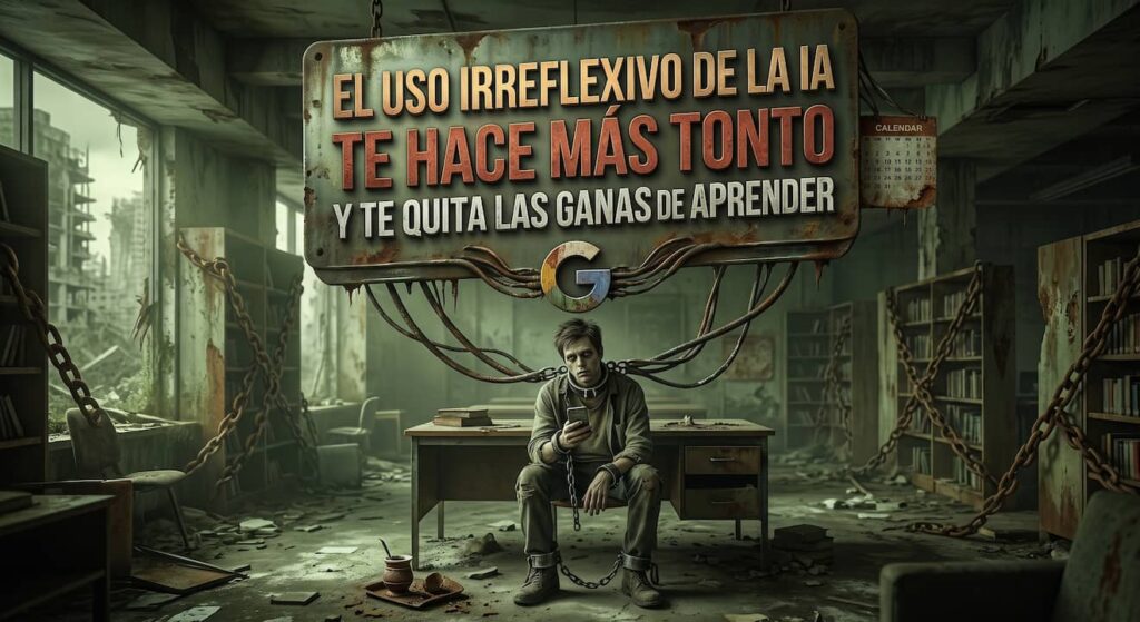 El Uso Irreflexivo de la IA te Hace más Tonto y te Quita las Ganas de Aprender