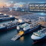 BYD encarga diez barcos gigantes para exportar sus coches
