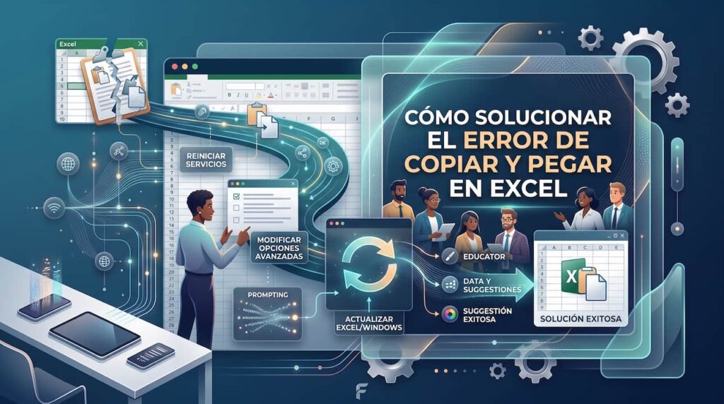 Como solucionar error de Copiar y Pegar en Excel