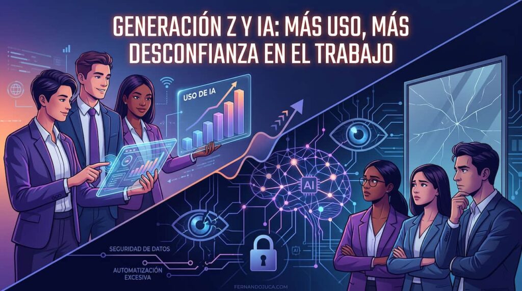 Generación Z y IA: más uso, más desconfianza en el trabajo