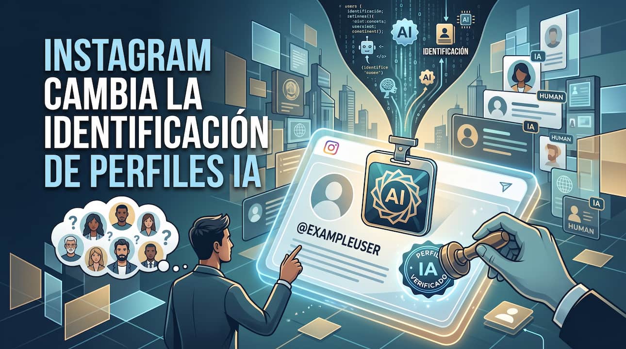 Instagram cambia la identificación de perfiles IA: nueva etiqueta